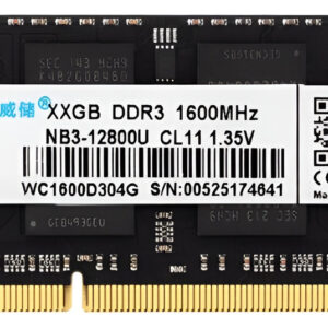 Memoria Ram Wicgtyp 8gb Ddr3 Sodimm 1600 Mhz Notebook