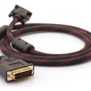 Cable Adaptador Dvi 24+5 Macho A Vga Hd 15 Macho 1.5m