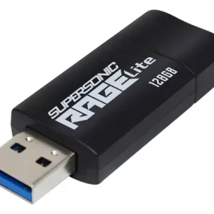 Pendrive 128gb Patriot Usb 3.2 Gen 1 Supersonic Rage Negro Rage