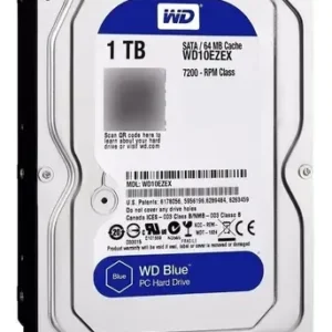 Disco Duro Hdd Wd Blue Pc 3,5  1tb Sata Iii 7200rpm Wd10ezex Azul